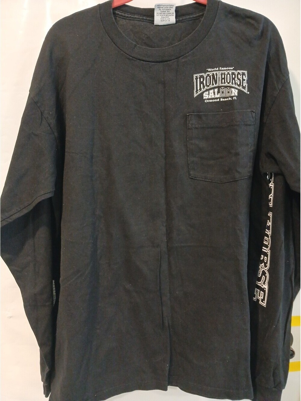 Jensen Long Sleeve Cotton Shirt Black X-Large Iron Horse